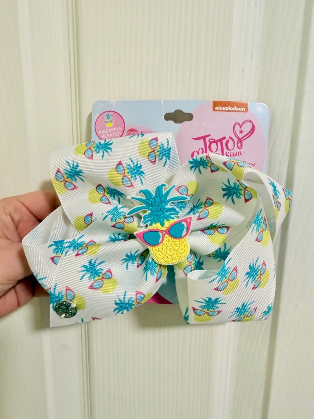 JoJo Siwa Pineapple Scented Signature Hair Bow Sunglasses Tropical NWT
